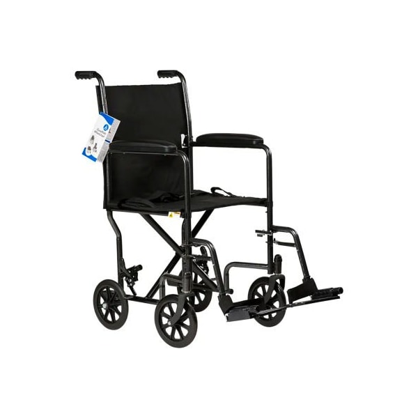 Dynarex Dynarex DynaRide Transport Wheelchair, Swing Away Foot Rest & Fixed Full Arm, 17inW Seat 10242 - main